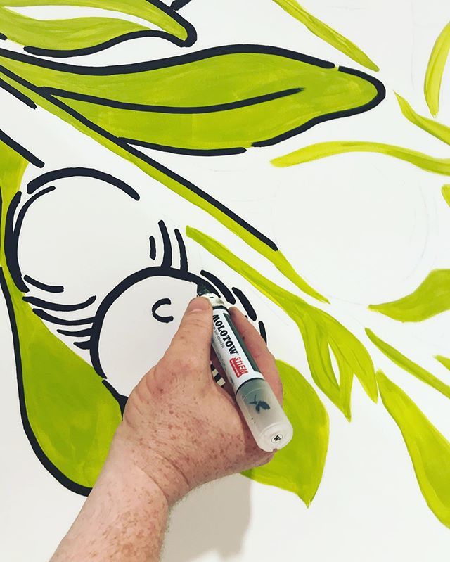 💧💧 #JesseHora #walldrawing bit.ly/2X576tj