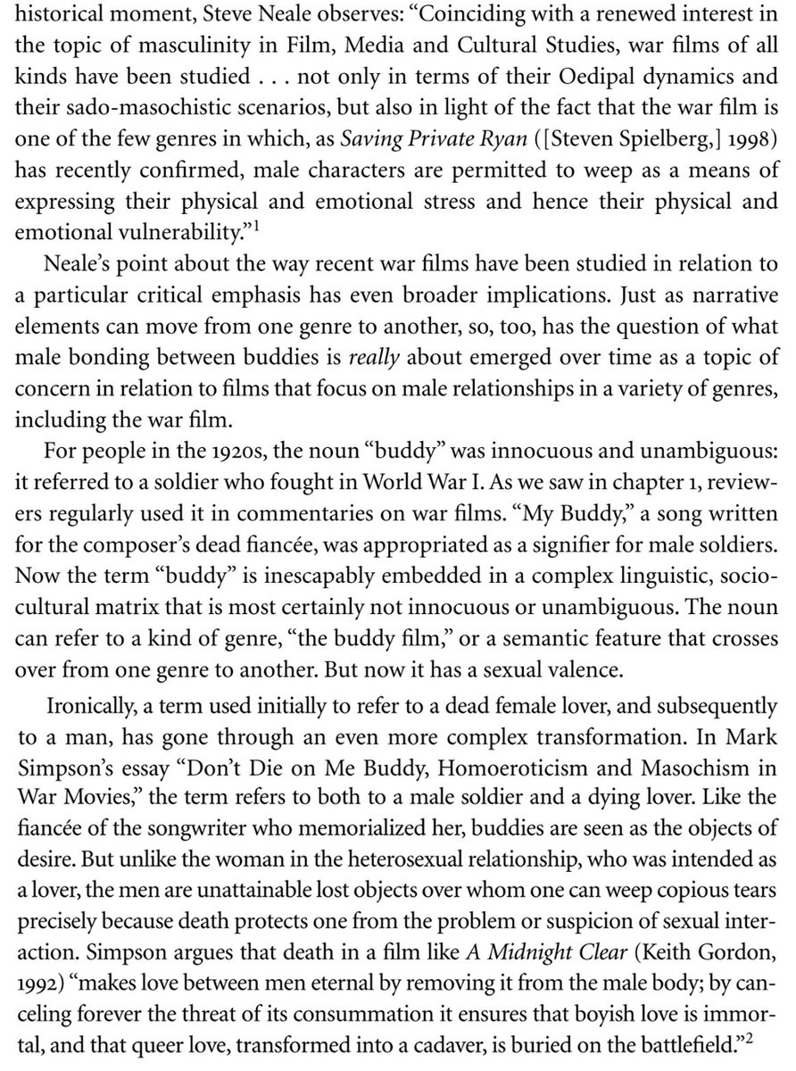 Wow. So, "your pal, your buddy, your Bucky."Anthony Oliveira @/meakoopa posted of this, &  @gaylibrary sent me these resources.In WWII, "buddy" relationships were intimate & significant. The term is historically tied to male soldiers & dying lovers.Rumlow was calling Steve gay.