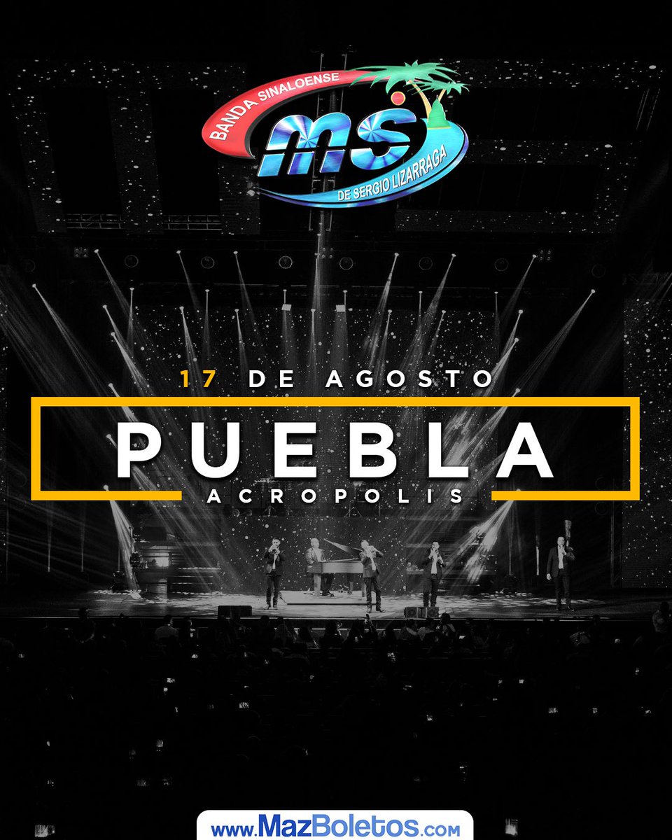 MazBoletos's tweet photo. #Puebla recuerden que los boletos 🎟 par aver a @BANDA_MS 🥁🎺  en #Acrópolis, están disponibles en https://t.co/rKeu8zMcSM🌐, no se queden sin ser parte de este gran evento🙌.. excelente inicio de semana..‼️ https://t.co/Db1yTmXlLt