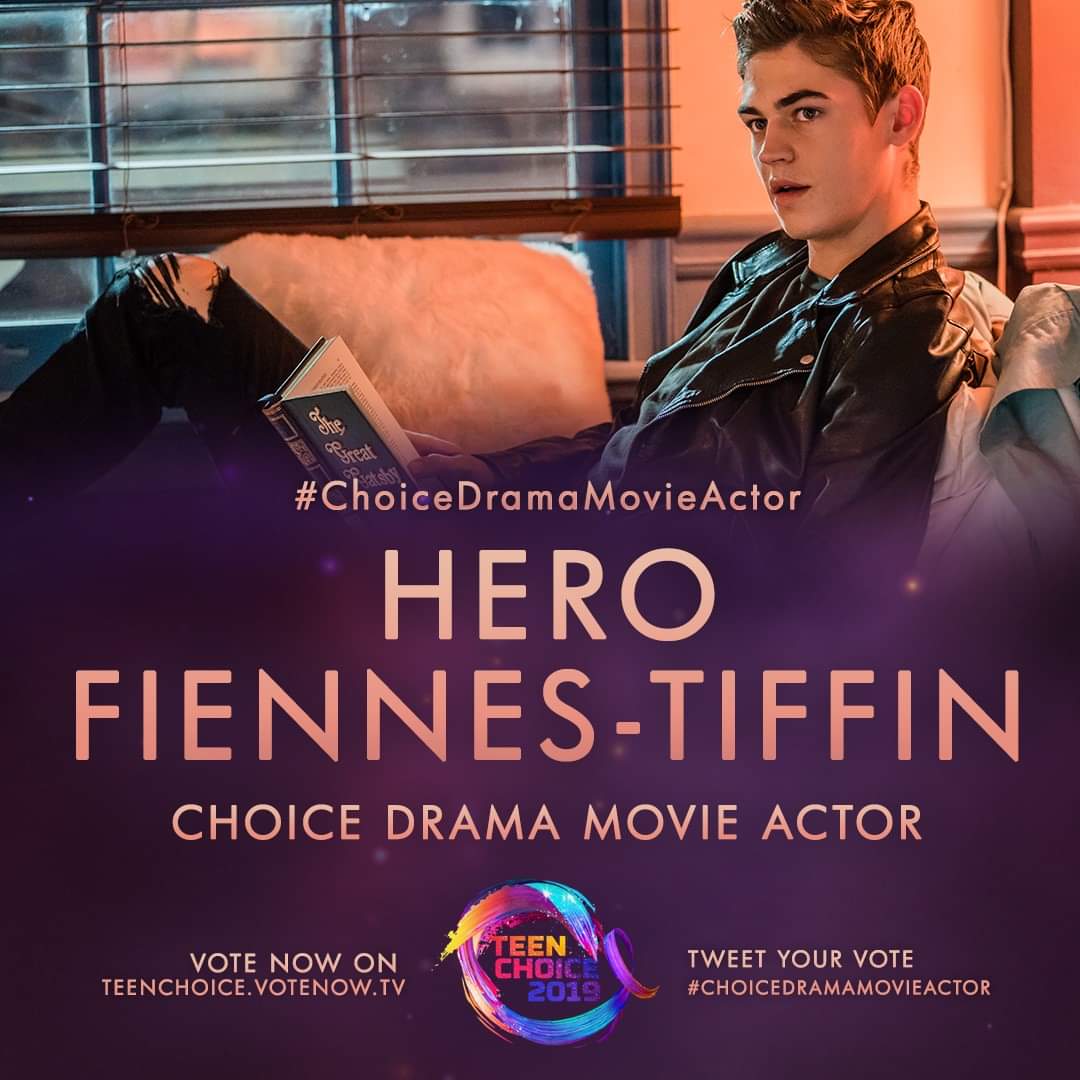 FatimaR378's tweet photo. My #TeenChoice for #ChoiceDramaMovieActor is #HeroFiennesTiffin from @aftermovie @TeenChoiceFOX https://t.co/9BMXCV2HFJ