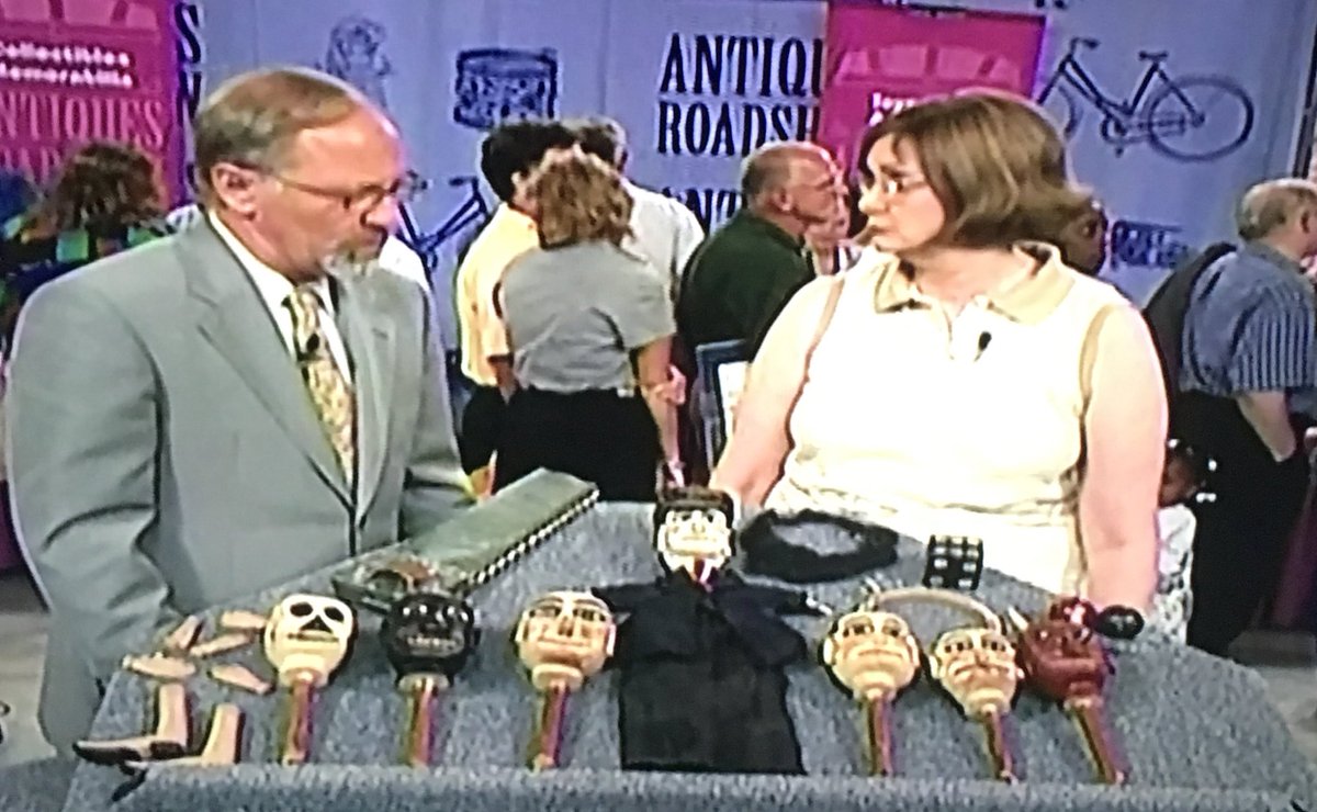 DianaSironi's tweet photo. Stop the clocks.
I’ve seen my “favorite thing” on #antiquesroadshow does anyone have a dime so I can call my mother?
#stephenfletcher #folkart #puppets #pennsylvaniafolkart https://t.co/8YTZglEPfn