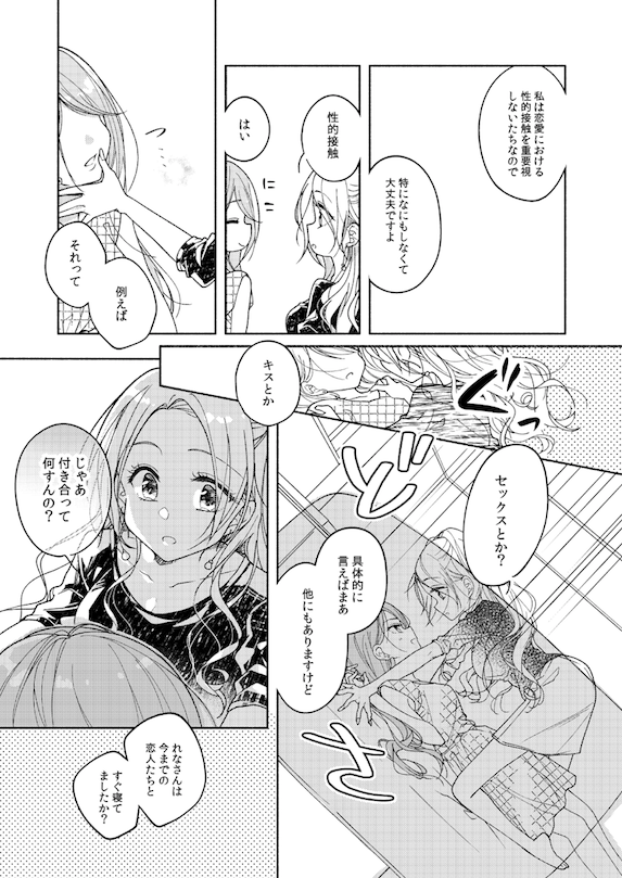 キャバ嬢と顔のいいお姉さんの百合③ #百合の日 