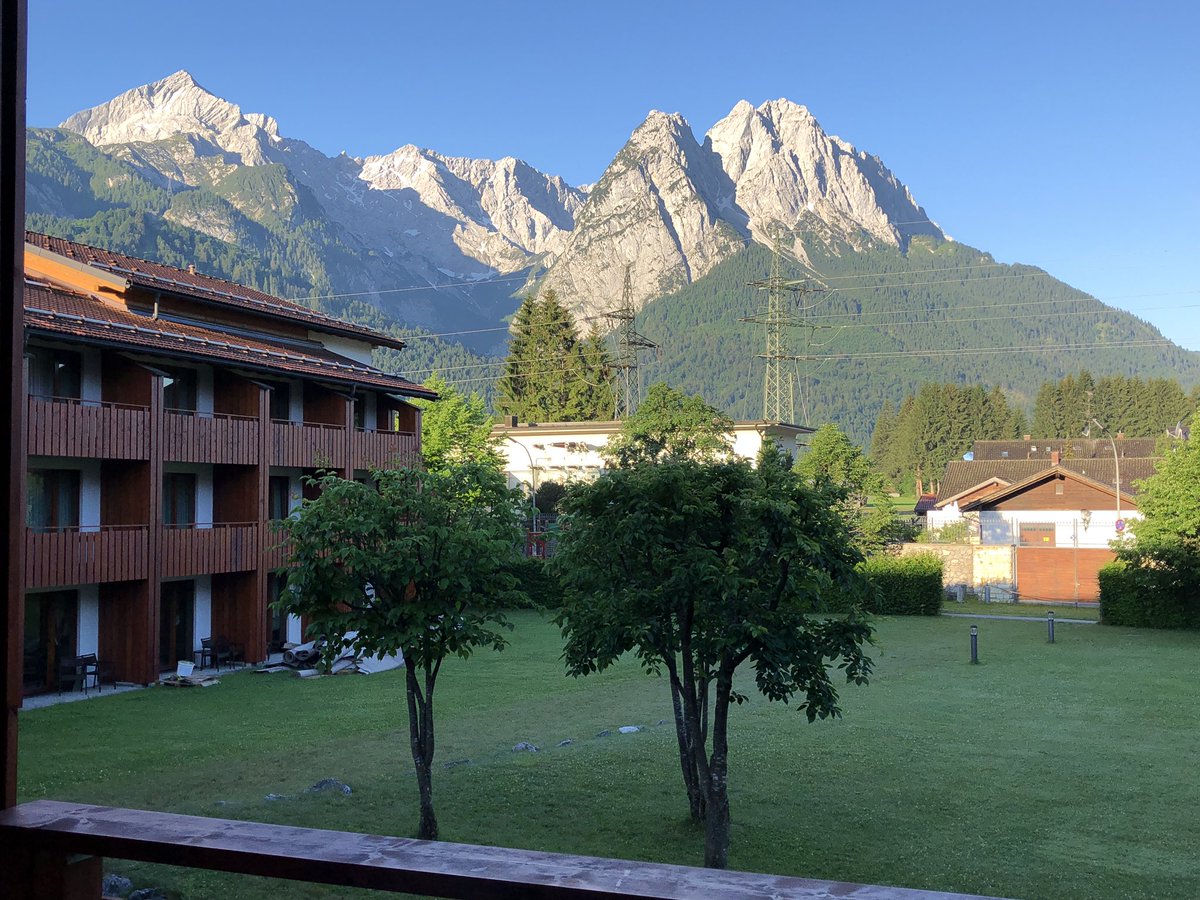 Waking up to snow cap Bavarian  Alps. #piratepride <a href="/granburyisd/">Granbury ISD</a> <a href="/emmaelem/">Emma Roberson Elementary School</a>