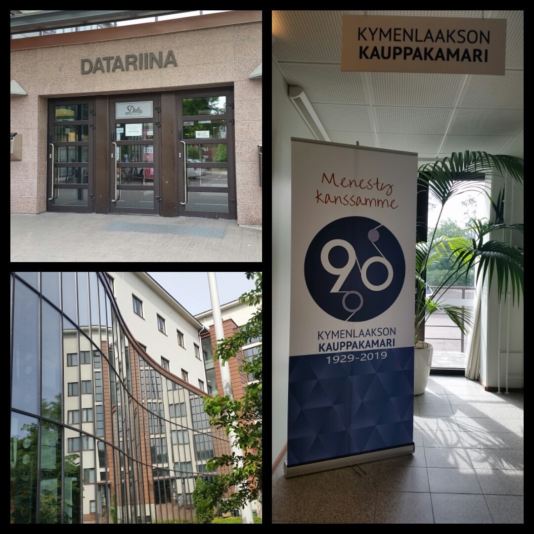 RiittaHyppanen's tweet photo. Tänään #Kotka Cityssä. Ensi kertaa #Datariina'ssa 👍. Kiitos Kymenlaakson kauppakamarin väki innostavasta palaverista 😊. Kaakossa on paljon potentiaalia 👏. @K2KYM @kotkankaupunki https://t.co/BbmVZXb15V