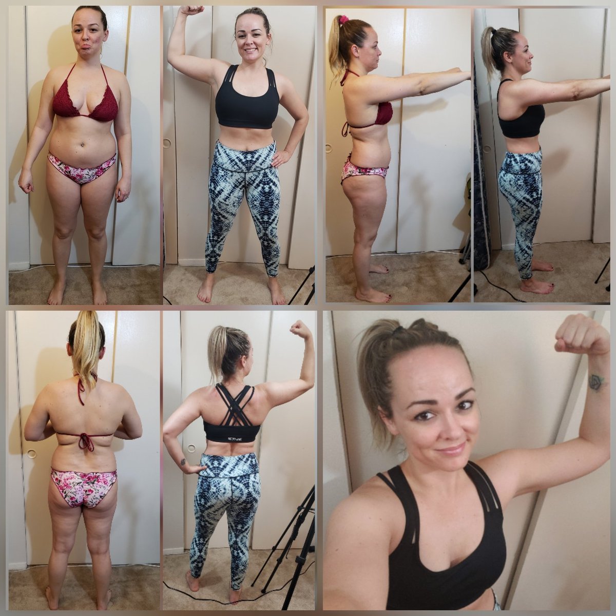 kute_kitti's tweet photo. Officially down 10 pounds today! Pics are DAY 1 VS 10 WEEKS later💪😁with my @ToneItUp Work out/ nutrition plan. It's not about the weight lose but the toning and growth of my muscles and to see how much healthier I look and feel!
#toneitup #5daydetox #tiucheckin https://t.co/bCilKQgFgW