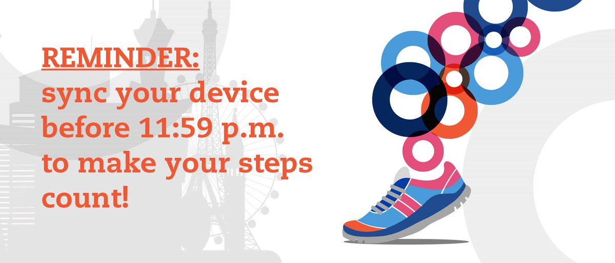 SHRMFoundation's tweet photo. Thank you to everyone who particiapted in our 4th Annual Step Challenge and made their steps at #SHRM19 count!! Remember to sync your device tonight before #SHRM19Steps ends at 11:59PM PT. May the best team win!! https://t.co/qDfW7PcfDp
