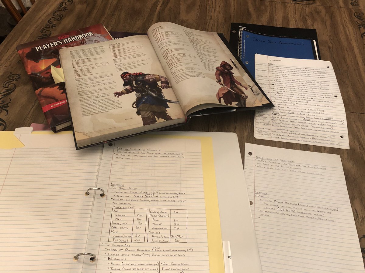 brannonhutchins's tweet photo. Plotting and planning for more #dnd #DuskSeaAdventures on @SigFam_Podcast. https://t.co/Sp9L5rr9ko