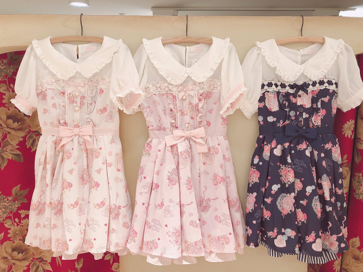 レア 美品 リズリサ ワンピース ピンク リボン スウィートサボン