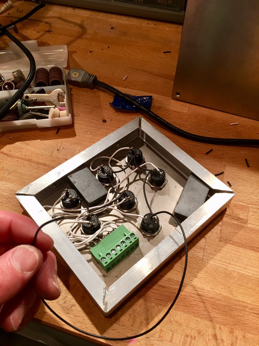 CoolDevTech's tweet photo. Simple interface wiring, however, it is the programming of the Raspberry Pi Python scripts that drive the dynamic outcome. Inserted magnets for mountless wall install https://t.co/a8RvkmST8w
