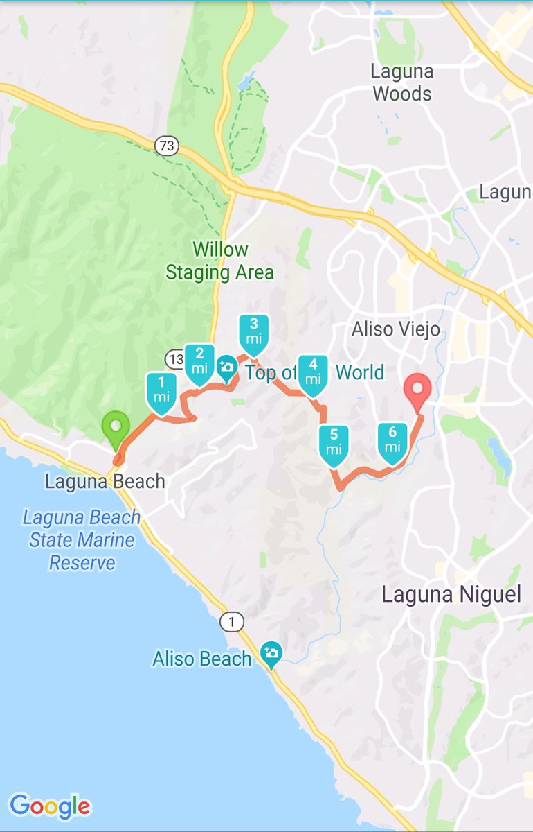 7 mile #trail #run today for the #marathonpitstop #runclub #lagunabeach to #lagunaniguel #runnerswanderlust