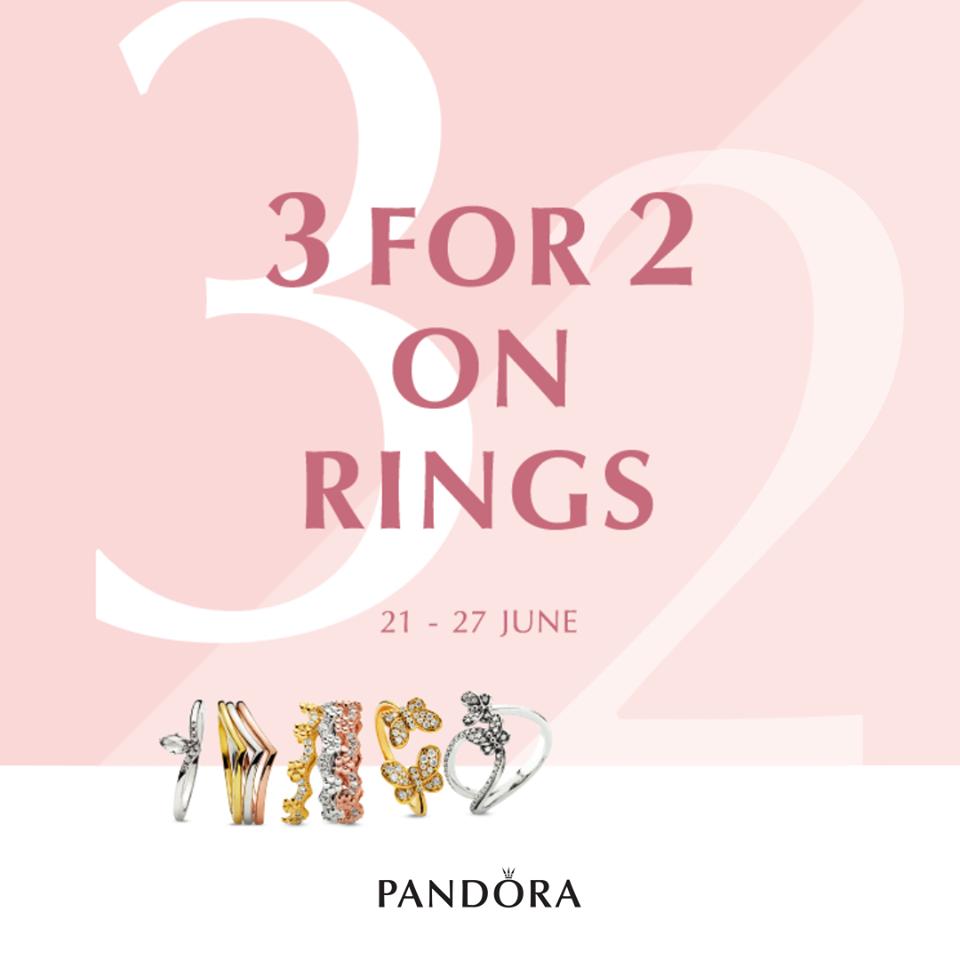 PhilBantay's tweet image. Grab 3 rings for the price of 2 only at Pandora! Available til June 27 in stores nationwide!

#jewelry #GetOneFree #June2019