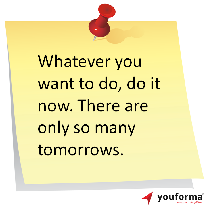 youforma's tweet photo. Whatever you want to do, do it now. There are only so many tomorrows.
#student #study #school #college #youforma https://t.co/REDVmeJDj1