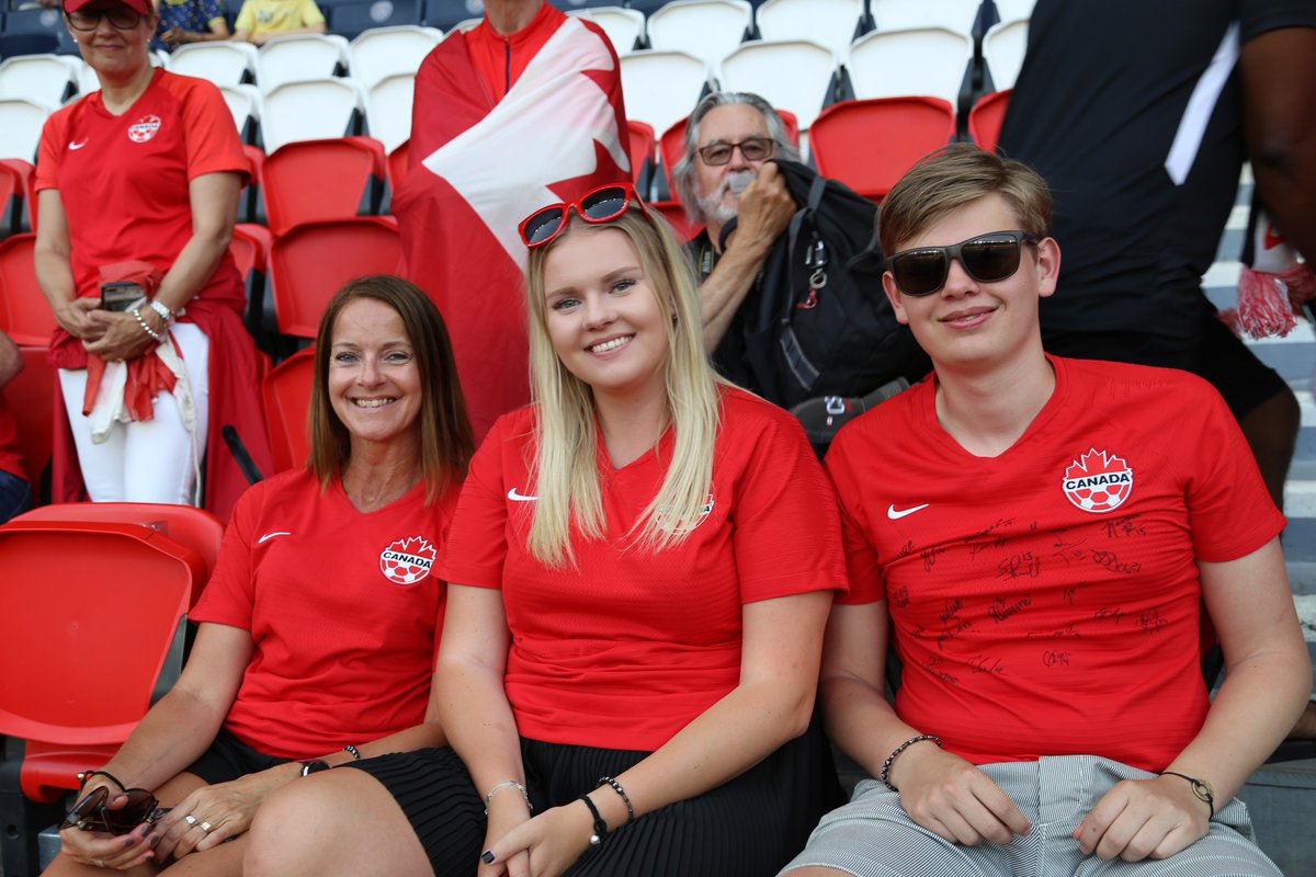 FIFAWWC_CAN's tweet photo. Family, Friends &amp; Fans at #SWE vs. #CAN Match! https://t.co/zSXdzrdmSM