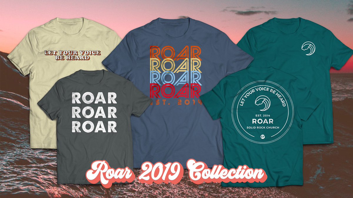 solidrocktv's tweet image. 2 DAYS JUST 2 DAYS until #ROAR2019
-
We love the ROAR merch every single year! How many of you have any shirts from the first ever ROAR?!
-
Be sure to pick up a shirt or two from the #ROAR2019 Collection at #ROAR2019 on Wednesday and Thursday!