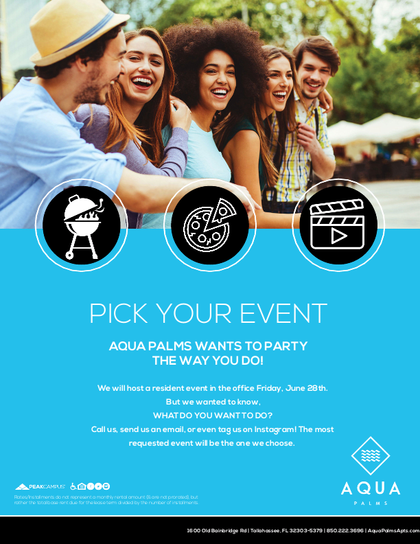 AquaPalms's tweet photo. What event do you want to see? Let us know! https://t.co/bsVmuFeUlm