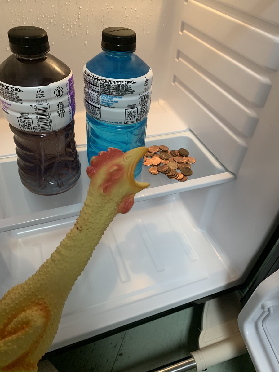 LiviBaguette's tweet photo. looking for a midnight snack! did you know Victor the Lucky Traveling Chicken eats pennies? And all his pennies will get donated to BCEFA! So help us out and feed a chicken! #THESFEST19 #ITS90TH https://t.co/oF0BD5tMWW