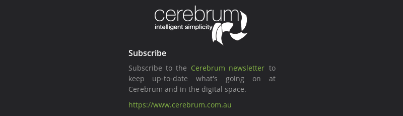 cerebrum's tweet photo. Don't miss what's going on at Cerebrum and in the digital space: subscribe to our #newsletter now to receive selected news about what's new and hot 🔥

https://t.co/wFjTrnPtWi https://t.co/BgCOhh8APS
