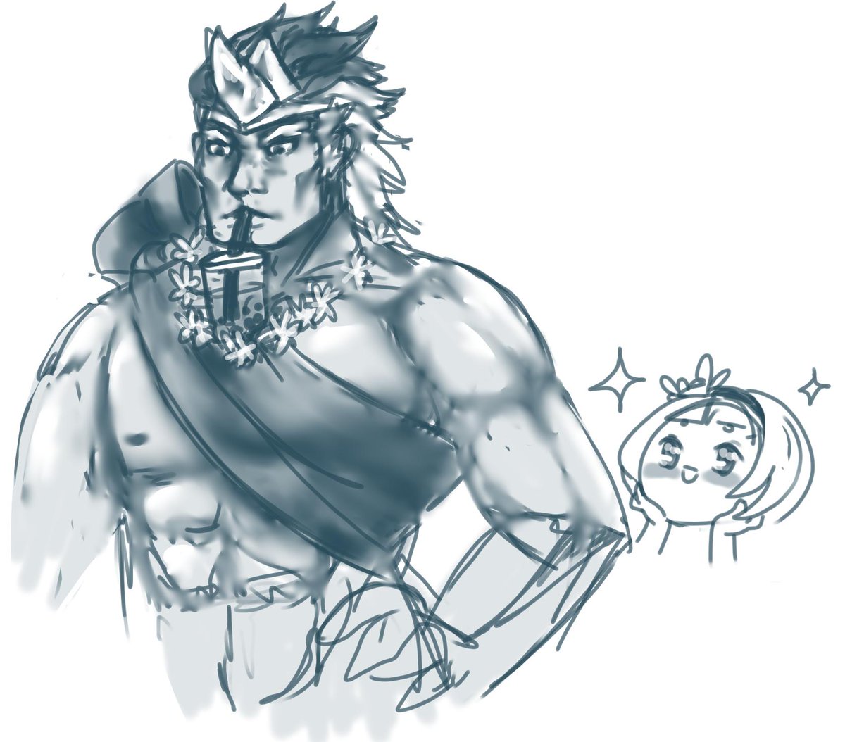 DZeograd's tweet photo. Man y'all posting bubble tea memes with girls but you don't consider how big guys are too.
#helbindi #FireEmblemHeroes #BubbleTeaChallenge #helbindideservesloveandrespect #ylgr https://t.co/ob69gDIJPN