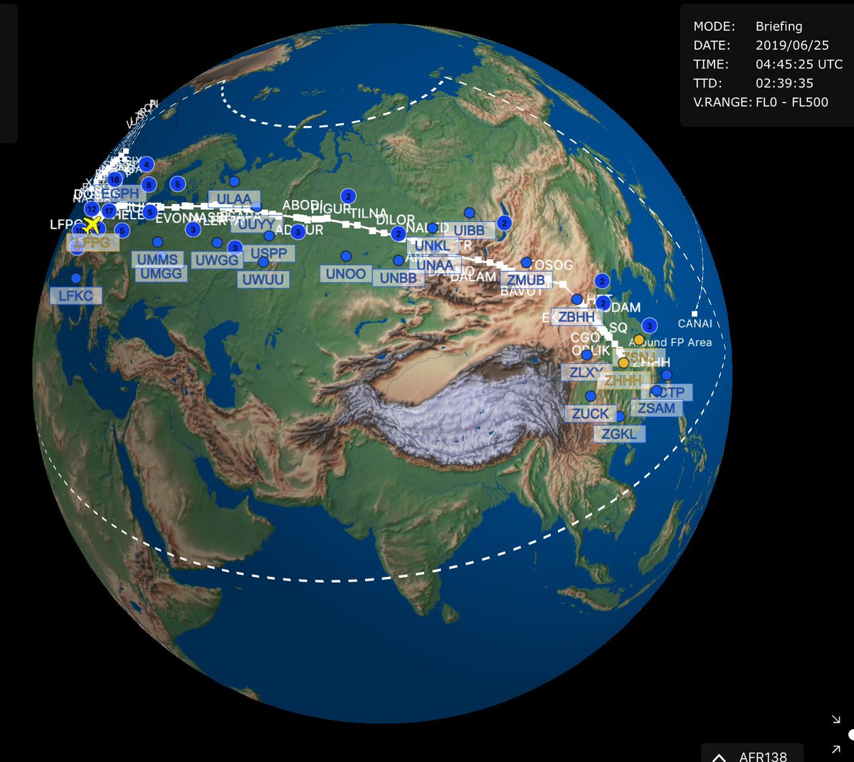 franck_marceau's tweet photo. Departure to #wuhan #AF138 10 hours to reach our destination in 8,600 km #AvGeek https://t.co/UOLkjNOucX