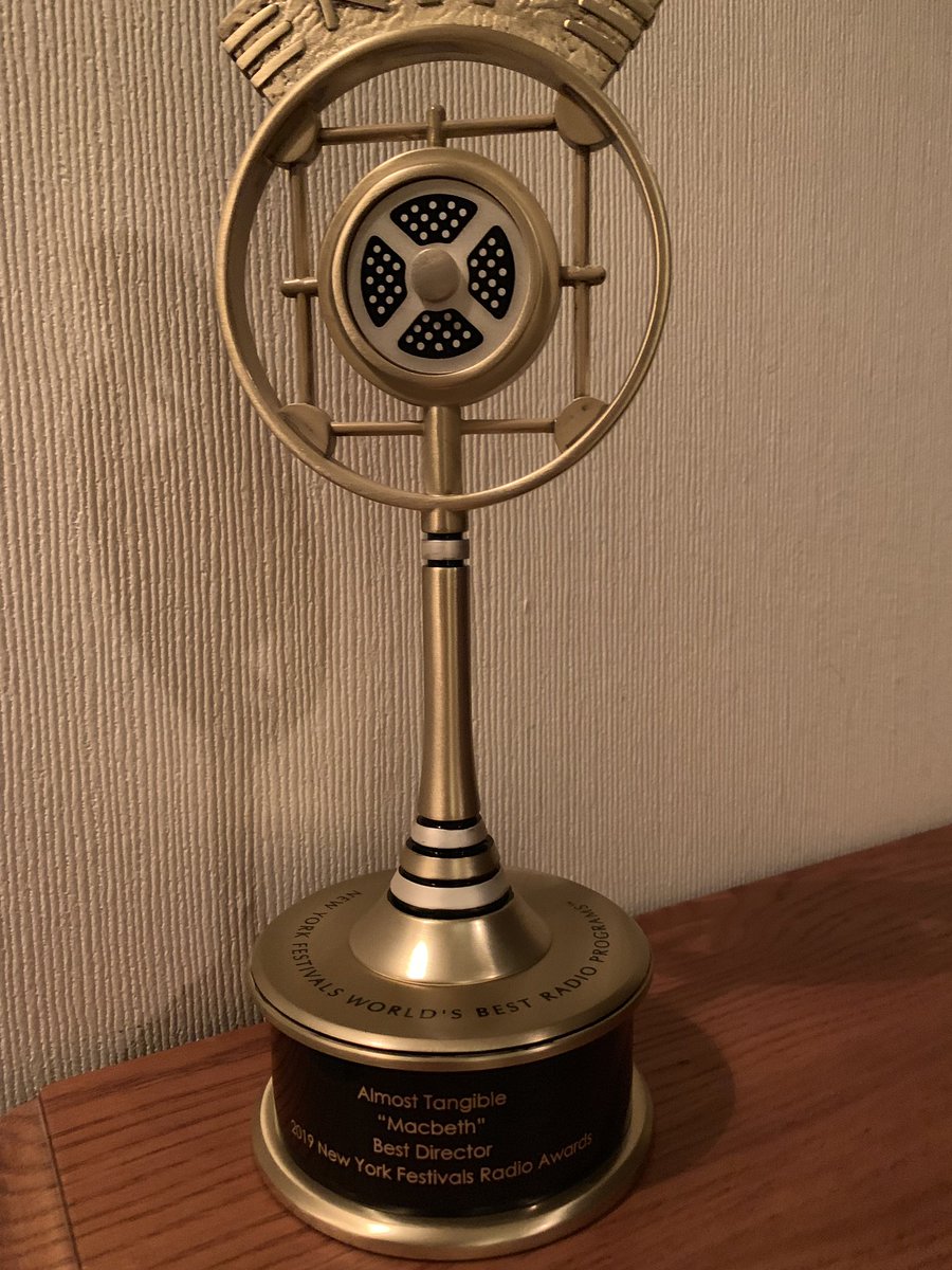 CharlotteMelen's tweet photo. BEST DIRECTOR: @carlprekopp ππ₯ Congratulations you wonderful man, you more than deserve this award, I am SO proud of you and grateful for your extraordinary talent β€οΈ @_almosttangible #Macbeth #ATFamily #NYFRadio2019 #newyorkfestivals https://t.co/GECDILXb16
