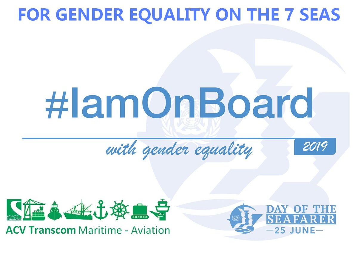 Do you have suggestions on how to achieve #genderequality in seafaring? Share your ideas at bit.ly/2FhSuvZ  
#IAmOnBoard #DayoftheSeafarer #ITFseafarers #WeAreITF
@IMOHQ @acvtranscom @ACVonline @ITFglobalunion @ITFSeafSupport @Seafarers_Trust @FlowsInfo @Splash_247