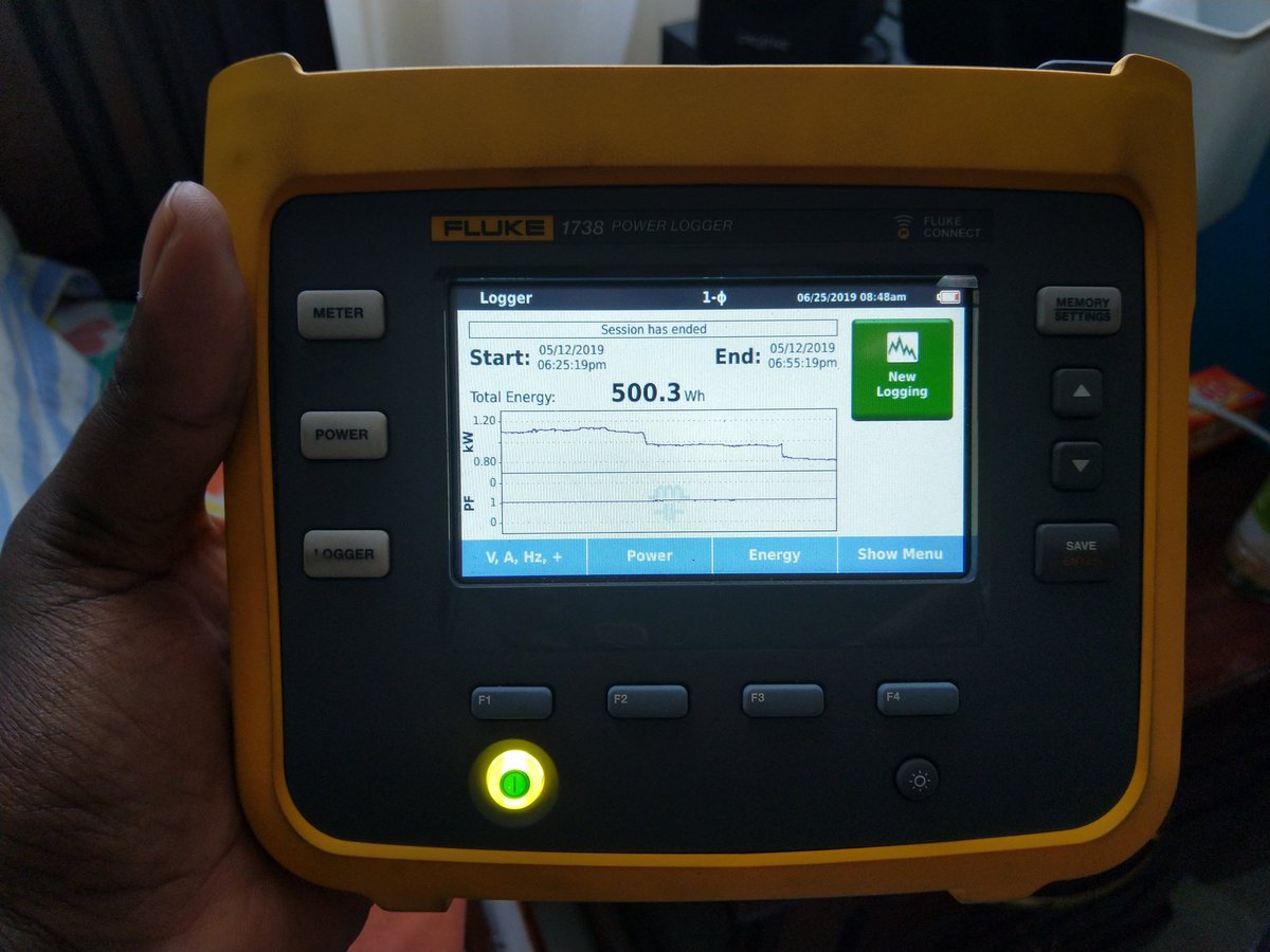 Using an energy logger; I use a Fluxe 1738 power logger. This gives me V, A, P and E and many other parameters(too much detail). It's plugged to the main incomer circuit breaker on the meter board and all essentials powered for a period of time (usually run it for atleast 24hrs)