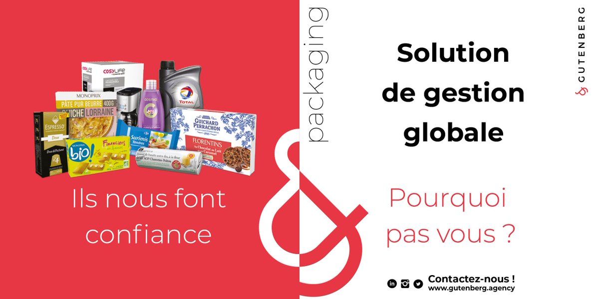 GutenbergAgency's tweet image. Retrouvez-nous aujourd’hui et demain sur le stand 36 du salon Packinnove Europe !
Vos packagings vont adorer. Votre budget aussi.
#packinnove #packaging #designpackaging #Lille