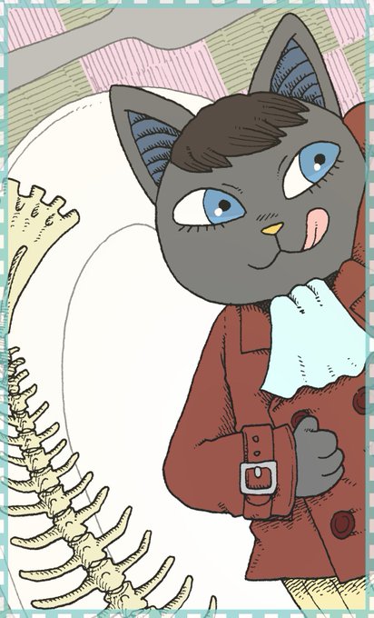 猫のイラストのtwitterイラスト検索結果 古い順