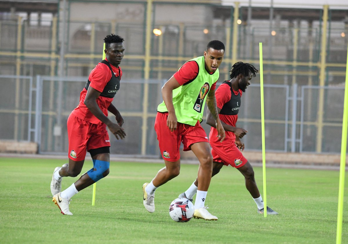 StarSportsKenya's tweet photo. #HarambeeStars training ahead of their clash with Tanzania.#BambaSport
#TotalAFCON2019 #Football254 https://t.co/gB4kLmFtdw