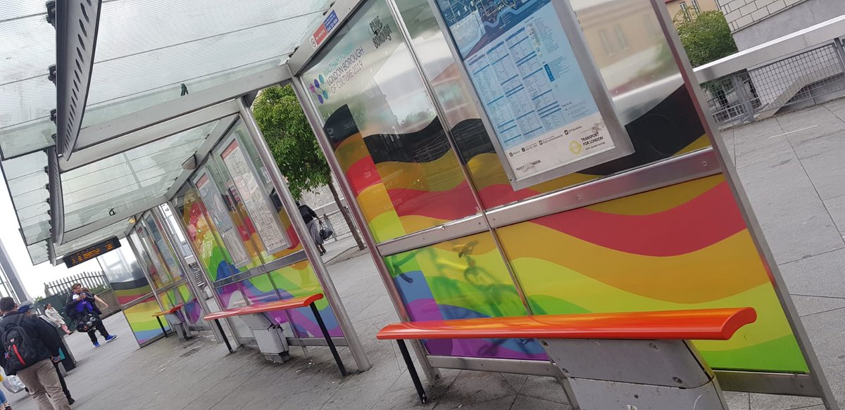 Sometimes bus shelters celebrate <a href="/PrideInLondon/">Pride in London</a> thanks to @wfculture19 funding. Happy Pride Month <a href="/gaystarnews/">Gay Star News</a> <a href="/PinkNews/">PinkNews</a> #prideintheborough <a href="/MartynLoukes/">Martyn Loukes BEM</a>