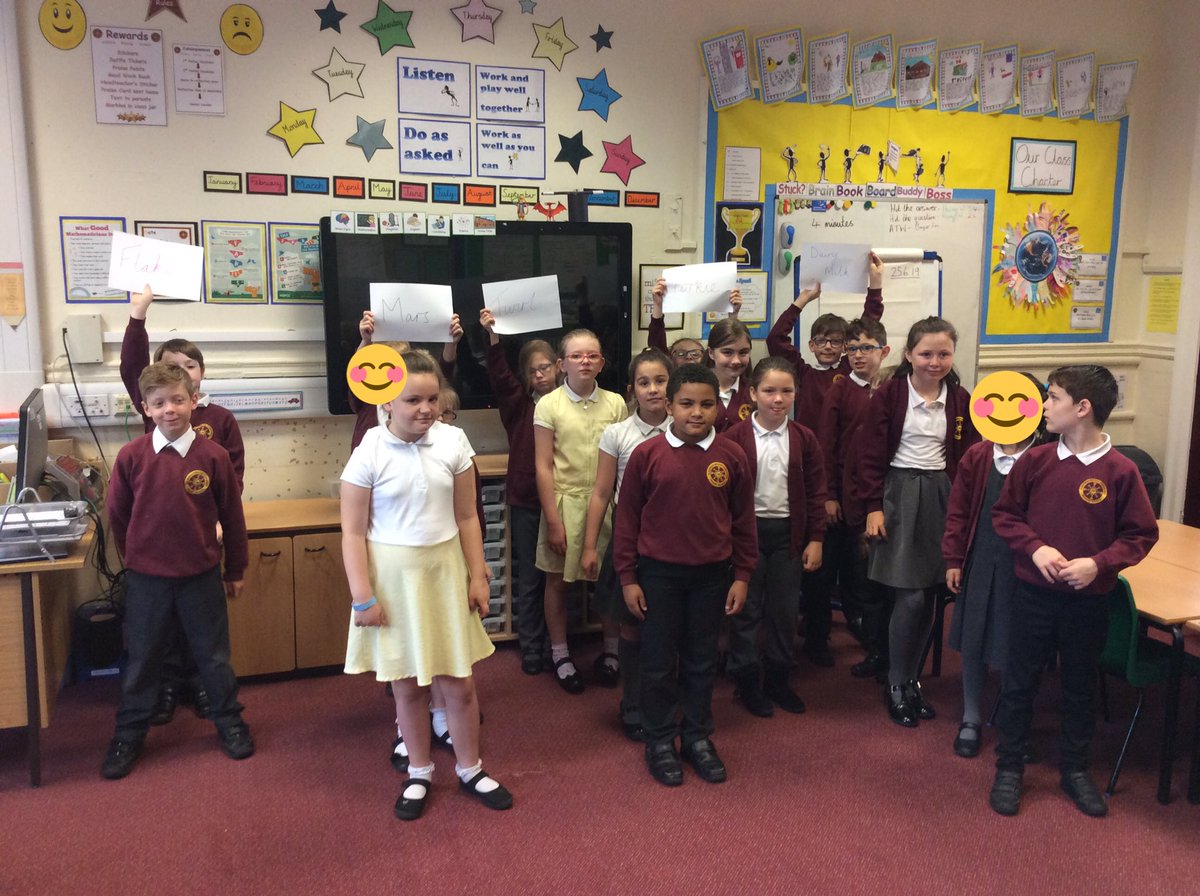 ABCPschool's tweet photo. In #Class4W, we started statistics in maths by creating our own human bar chart on our favourite chocolate bars! 🍫 https://t.co/gWos1xrWPh