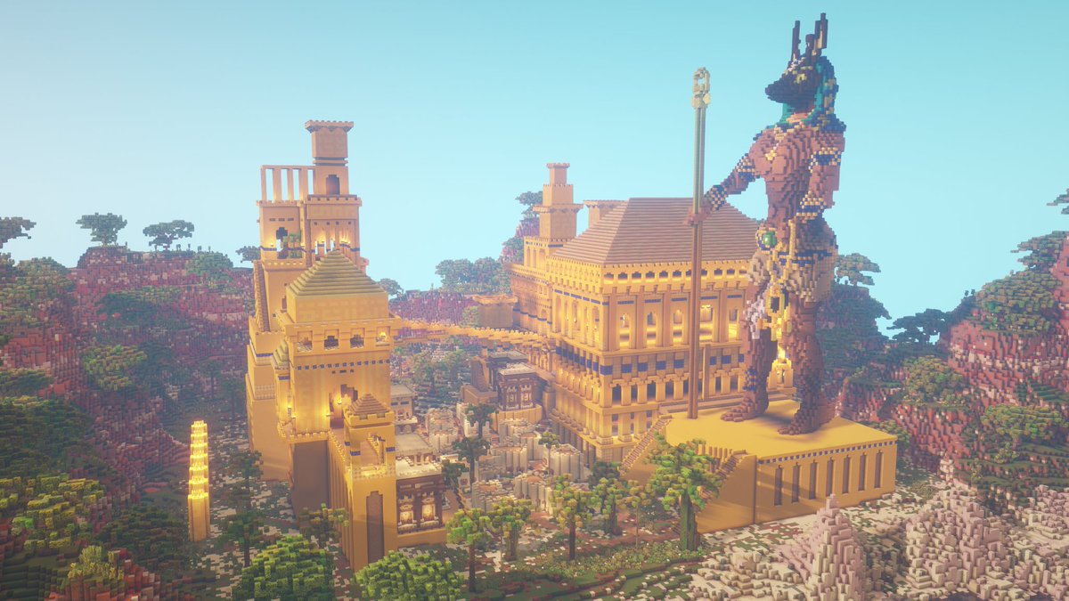 chl0riz's tweet image. Egyptian: Asfir-Asfar

I made it for survival spawn and for sale. Contact me for more details. Thanks 🙂

Have a nice day!
Screenshot by: @AlvinReno064
Build on: @BuildersRefuge

#Minecraft #MinecraftMonday #Egypt #Egyptian #Mesa #desert