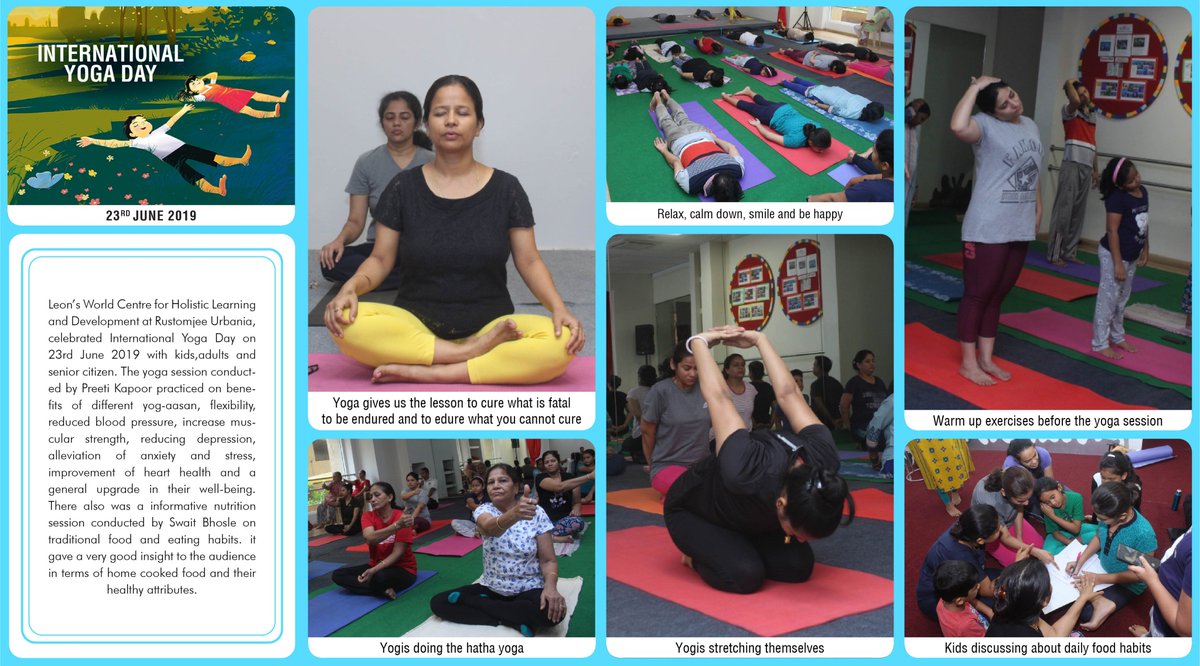 RustomjeeSpaces's tweet photo. Leon’s World Celebrates Yoga - the Path to Well-Being
Know more: https://t.co/sN8BxJ2ZuU
#InternationalYogaDay #LeonsWorld #RustomjeeUrbania #Thane #ChildhoodsAvailable #Majiwada #familytime https://t.co/K2zxxS2aZ1