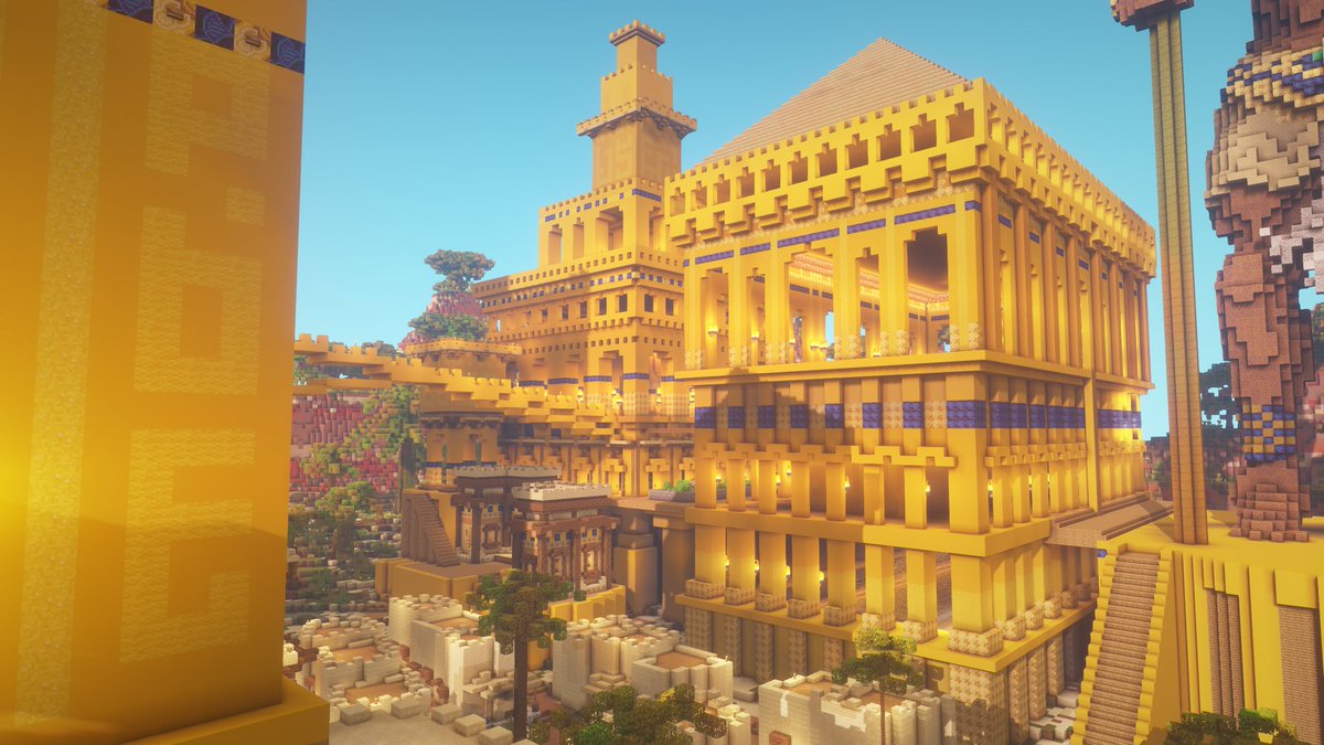 chl0riz's tweet image. Egyptian: Asfir-Asfar

I made it for survival spawn and for sale. Contact me for more details. Thanks 🙂

Have a nice day!
Screenshot by: @AlvinReno064
Build on: @BuildersRefuge

#Minecraft #MinecraftMonday #Egypt #Egyptian #Mesa #desert