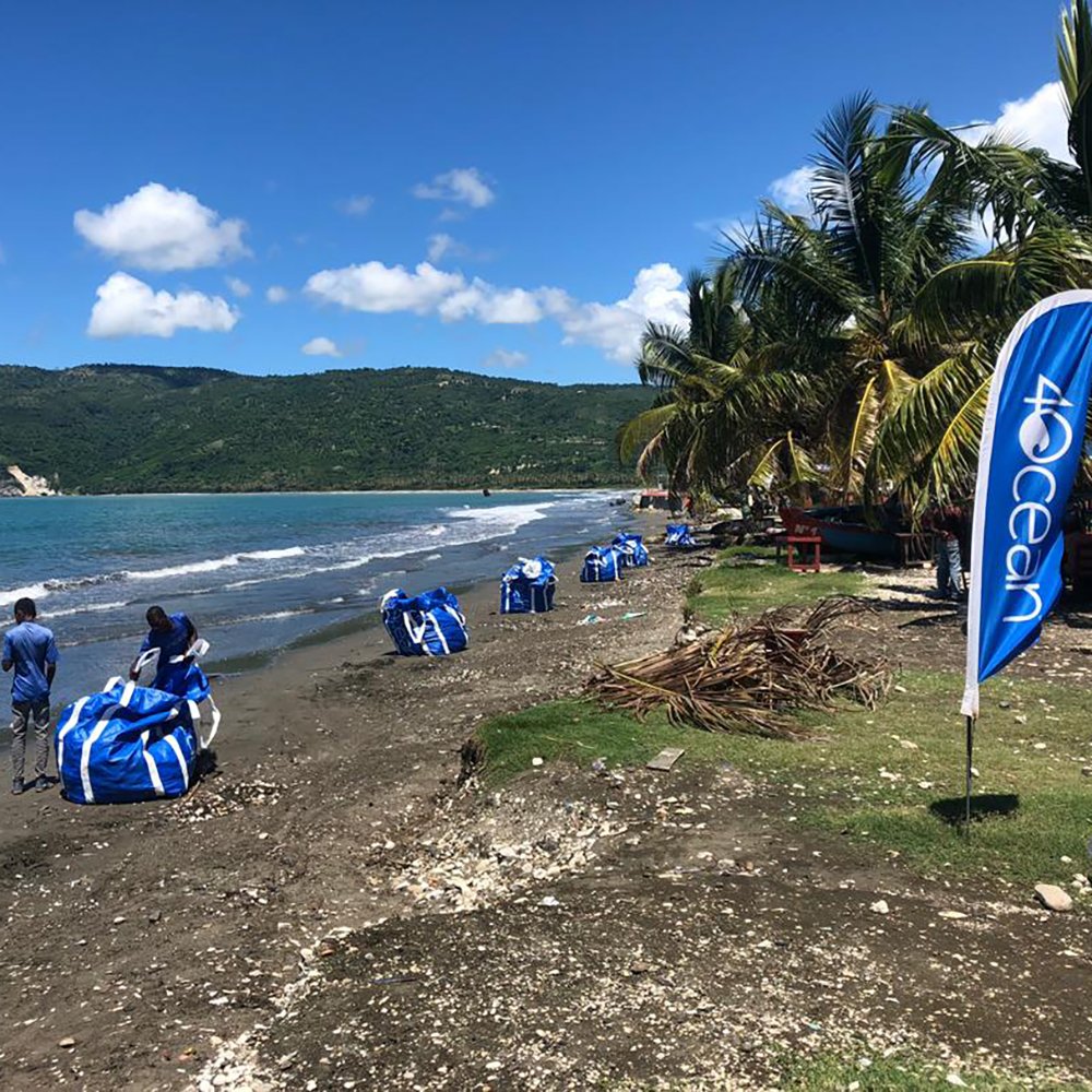 This morning ➡️ this afternoon with 4ocean Haiti. #4ocean