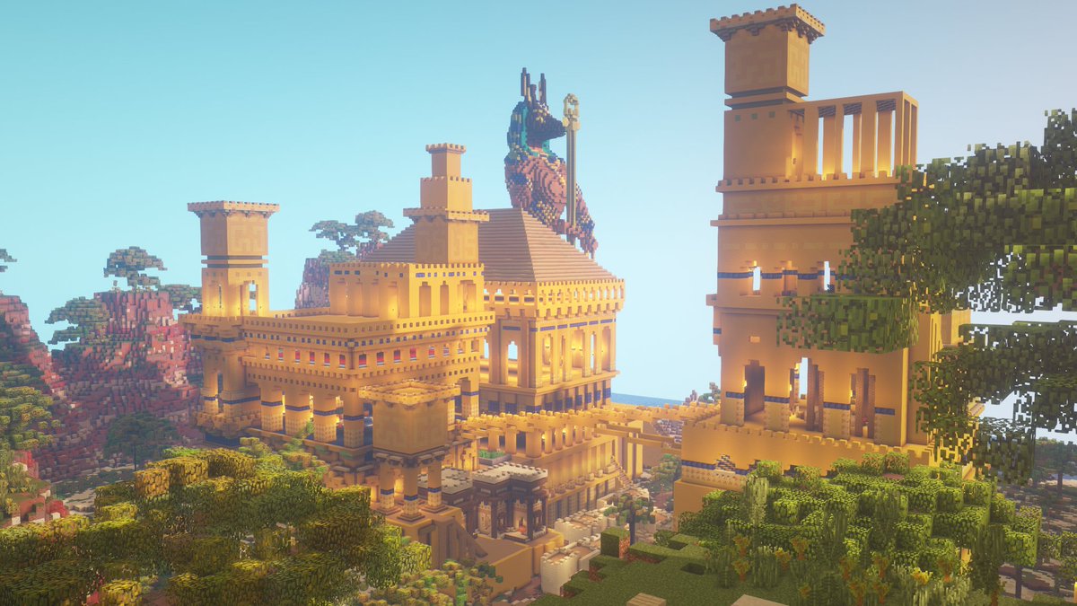 chl0riz's tweet image. Egyptian: Asfir-Asfar

I made it for survival spawn and for sale. Contact me for more details. Thanks 🙂

Have a nice day!
Screenshot by: @AlvinReno064
Build on: @BuildersRefuge

#Minecraft #MinecraftMonday #Egypt #Egyptian #Mesa #desert