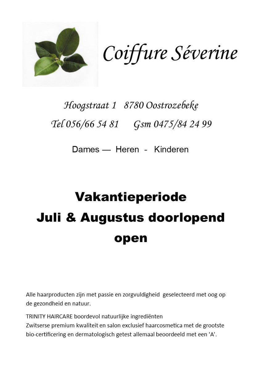 MaereSeverine's tweet photo. #vakantie  #zomer #2019  doorlopend open  #proud to be a #hairdresser
enkel geloten op Zon- en Maandag #zomerkapsels #haarverzorging #haarsnit #dameskapsels #herenkapsels #kinderkapsels https://t.co/FHxoD4E4Sb