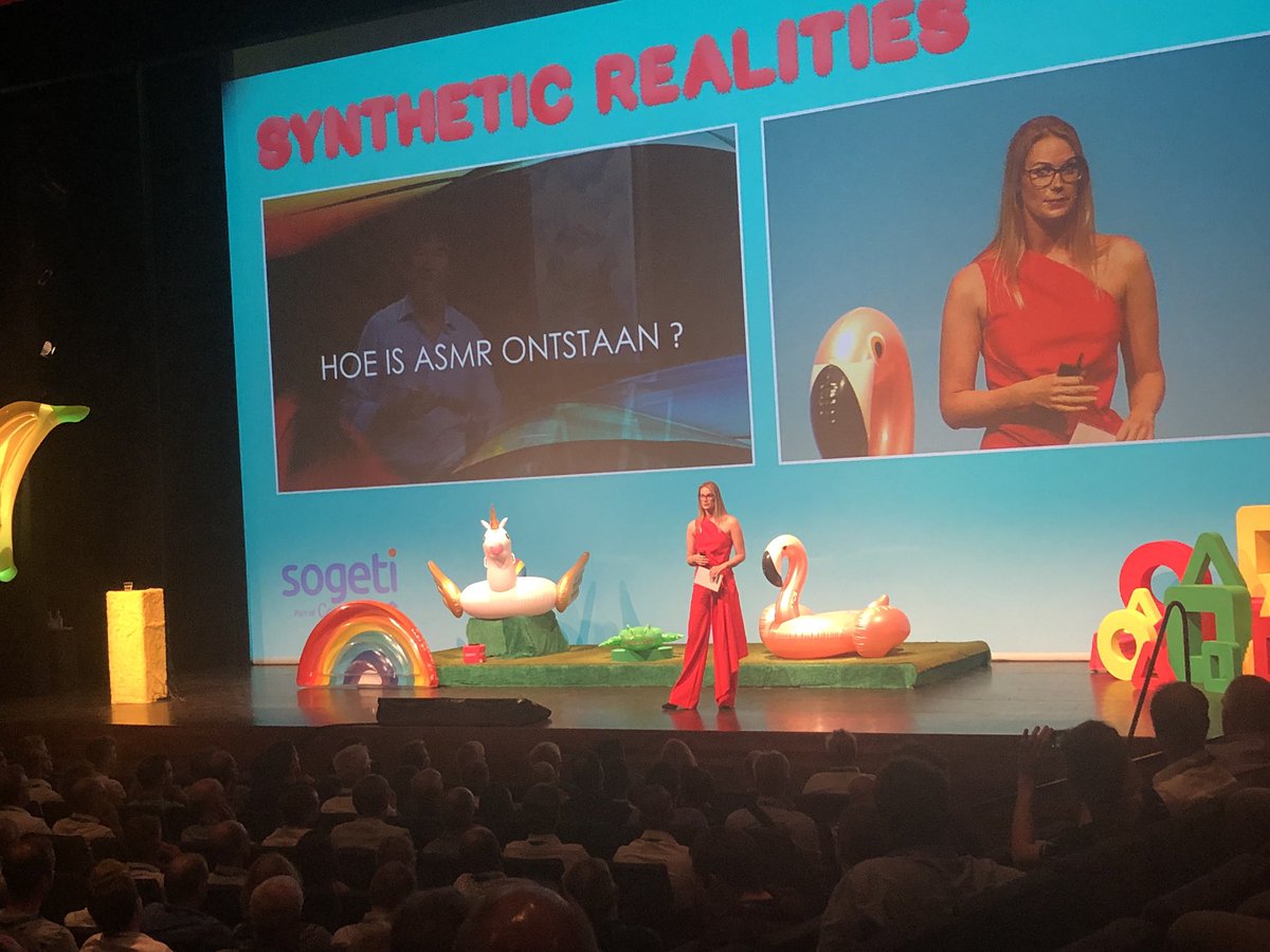 TomvandeVen's tweet photo. #bobross is the founding father of #ASMR #VINT2019 met Isabel Meyering. Where is your BobRoss-shirt @akrimpen ? https://t.co/D17qss0ajr