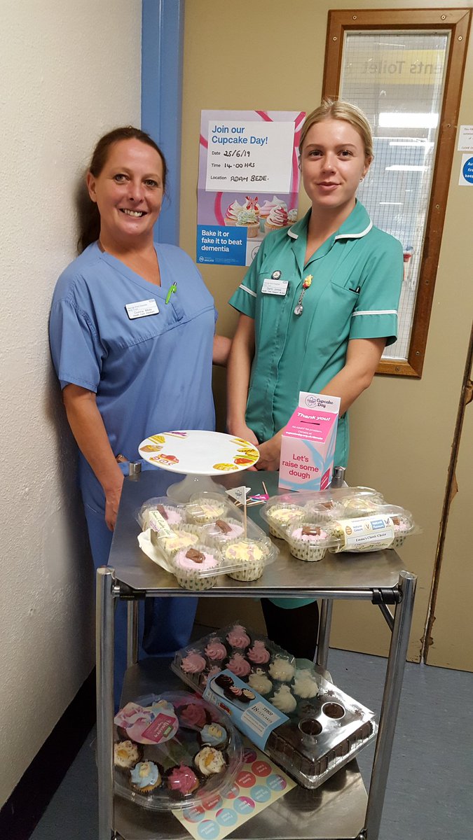 Adam bede supporting Alzheimer's cup cake day 😁