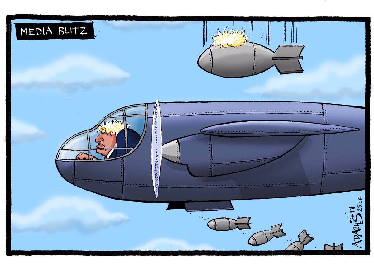 My @EveningStandard @BorisJohnson #cartoon #borismemes #BorisForPM #BorisJohnsonShouldNotBePM