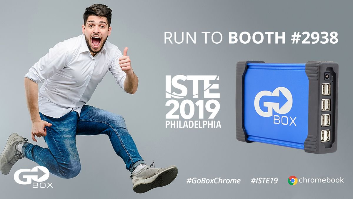 GoBoxChrome's tweet image. You came to #ISTE19 for a reason: to find cool tech that will make your job easier. 

Look no further than #GoBoxChrome - the #1 tool for #Chromebook deployment automation. Booth 2938. Stop wasting time and #ITbudget when it&apos;s a breeze with Go-Box!

#edTech #BestofISTE #googleEDU