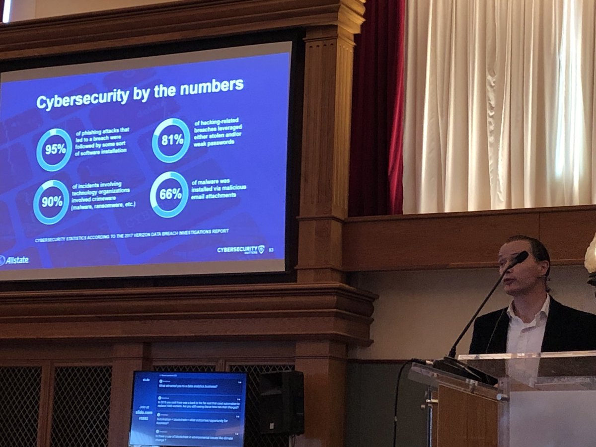 KerryHallard's tweet photo. @GSA_UK #GSASourcingSummitNI @Allstate cyber security attacks continue to grow in size, scope and frequency. It’s not a question of if a company will be breached, but when! Cyber security is everyone’s responsibility https://t.co/BAqaFM6OGj