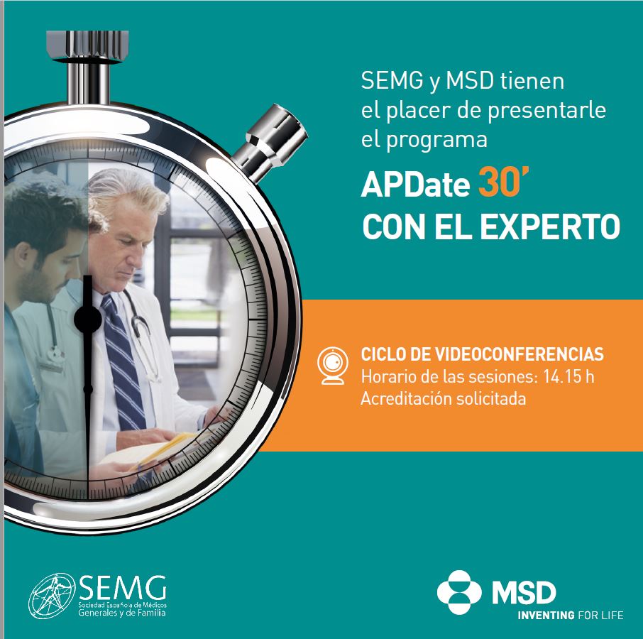 msd_es's tweet photo. #FormaciónMSD Recuerde que en 15 minutos hay videoconferencia "30´ con el experto"-> "Coaching en estilos de vida del paciente"-> https://t.co/jG2whMP0Uo #SociedadesCientíficasMSD @SEMG_ES #CicloVCSemg #DirectoMSD https://t.co/KYKcf5qVcY