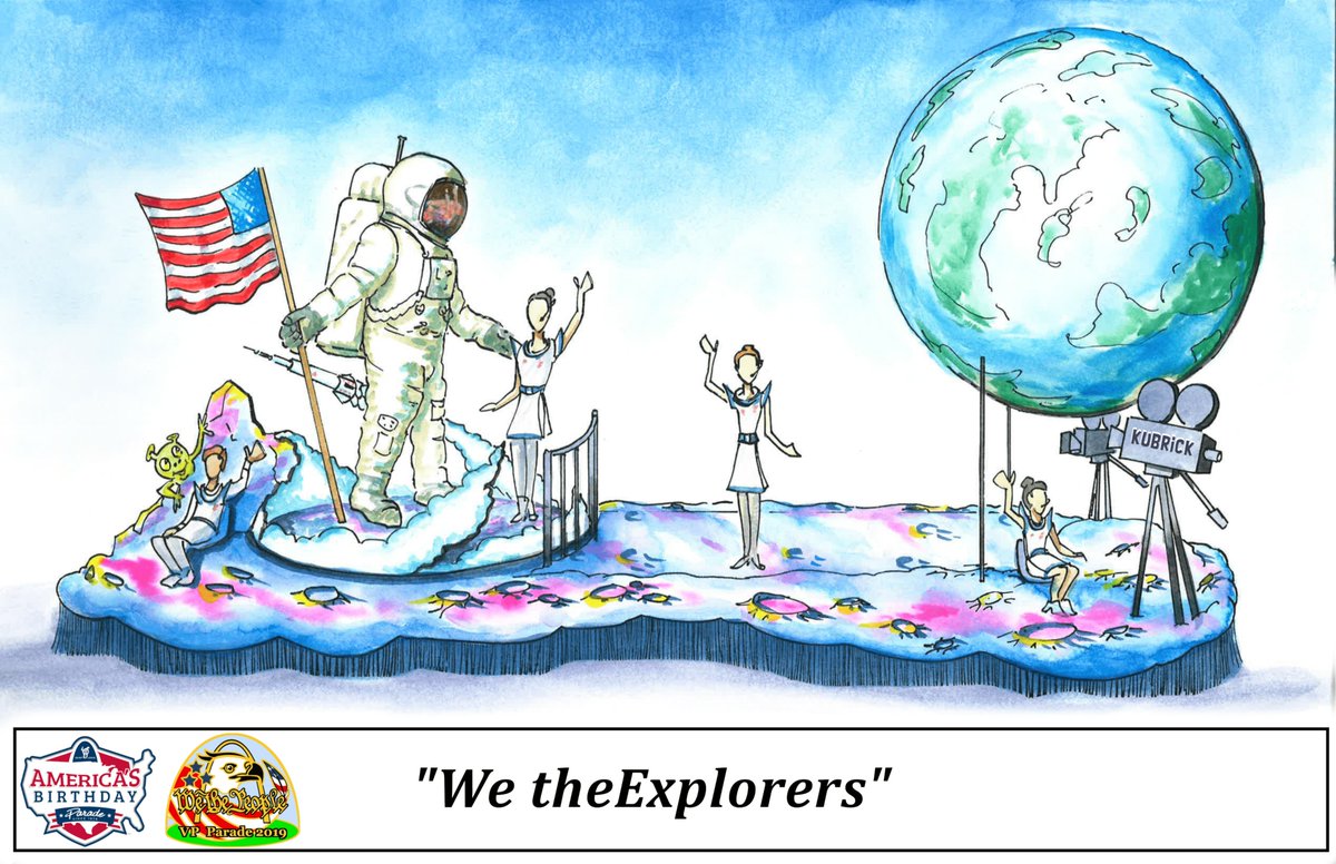 AmBirthdayParad's tweet photo. 3-2-1 BLAST OFF! Commemorating the 50th anniversary of the Apollo Moon landing. It's the "Wright Stuff"! Just nine more days until the 137th America's Birthday Parade on July 4th. Tell all your friends and family to join the celebration! #ambirthdayparade #vpparade #stl https://t.co/XNNMeoYrZw