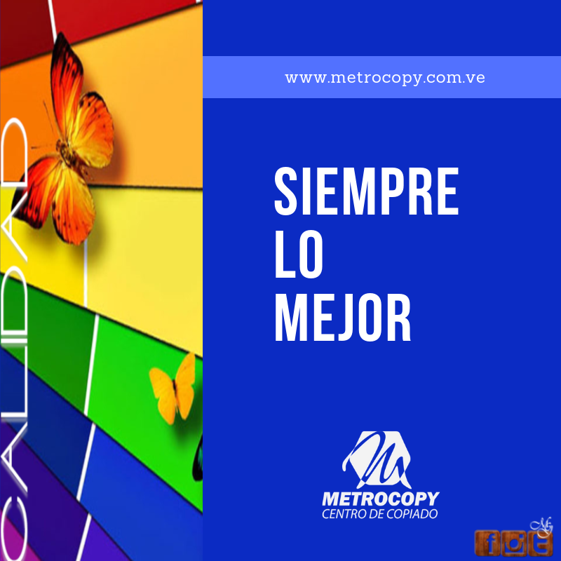 MetrocopyRedes's tweet photo. ¡BUENOS DÍAS!
¡No te pierdas la oportunidad de visitar nuestras dos instalaciones, ya sea en el @CCLIDER ó en el Centro Perú Chacao!
¡Aquí en #Metrocopy encontrarás los mejores de nuestros servicios!
¡VISÍTANOS YA!
#EstamosEnTodo
@MetrocopyRedes https://t.co/QWpmKrxmHA