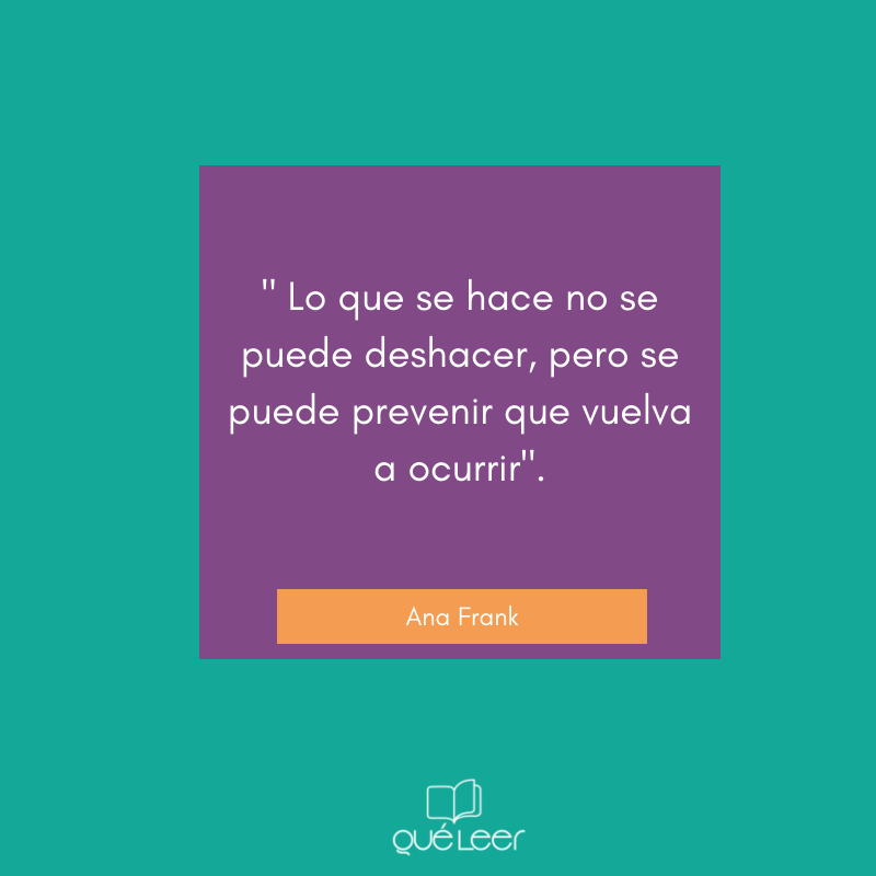 QueLeer's tweet photo. Ana Frank #FraseYPensamiento 🖊 https://t.co/18v26TIn8O