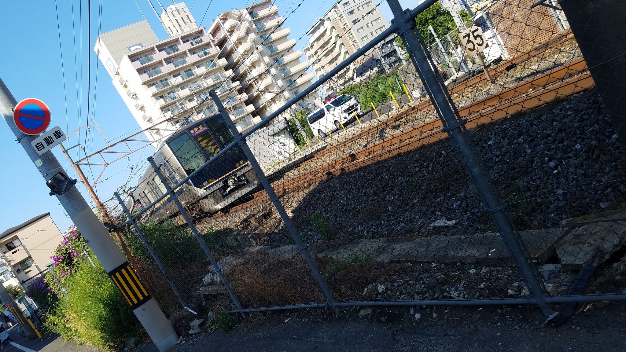 学研都市線の徳庵駅で人身事故が起きた現場の画像