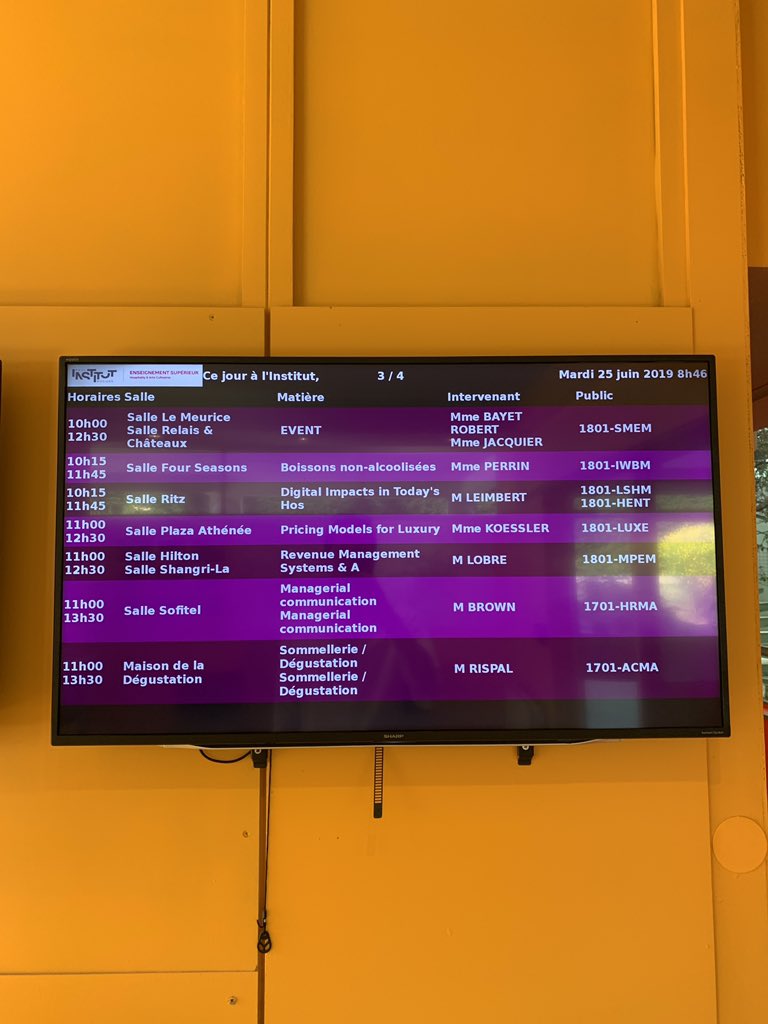 pleimb's tweet photo. C’est parti pour 3j d’intervention à l @InstitutPBocuse sur l’impact du digital sur l’industrie hôtelière et le tourisme. #stratefly https://t.co/ZcLf46JHnx