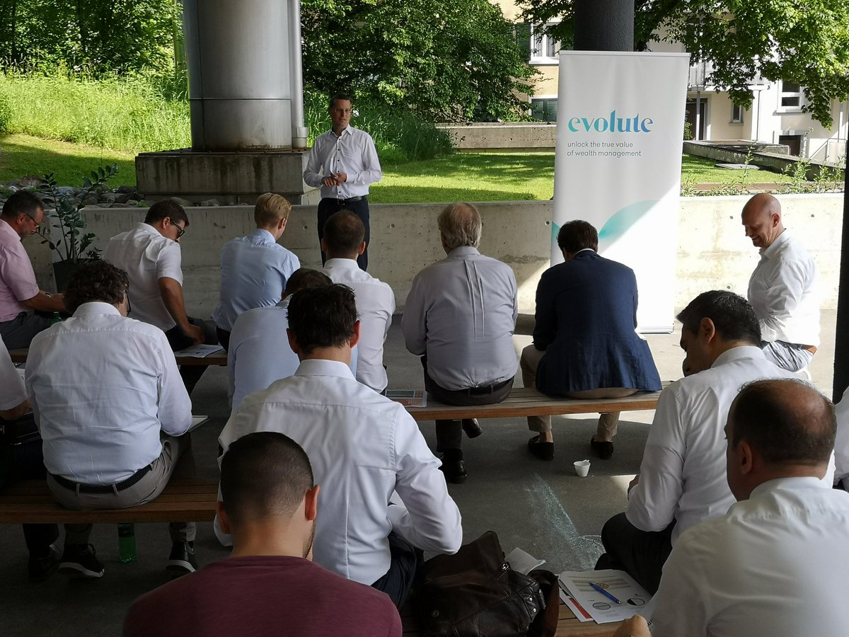 evoluteSwiss's tweet photo. If too hot inside you move your client event outside. Thanks to our partners, clients, prospects, employees and fans for such a great #experience
Best #CustomerExperience is top of our strategy. Join the #EAMecosystem #UVVÖkosystem
#WealthManagement #WealthTech https://t.co/mb7Z9fgo5c