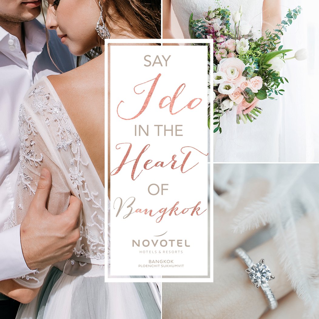 NovotelBKK_PS's tweet photo. Exchange vows and says ‘I do’ at Novotel Bangkok Ploenchit Sukhumvit. It’ll be an unforgettable celebration. Learn more >> https://t.co/n8gqtcxxle
🎉💍🎊🎎❤️
#Bangkok #Wedding #Event #Novotel https://t.co/i5INbLYOlD